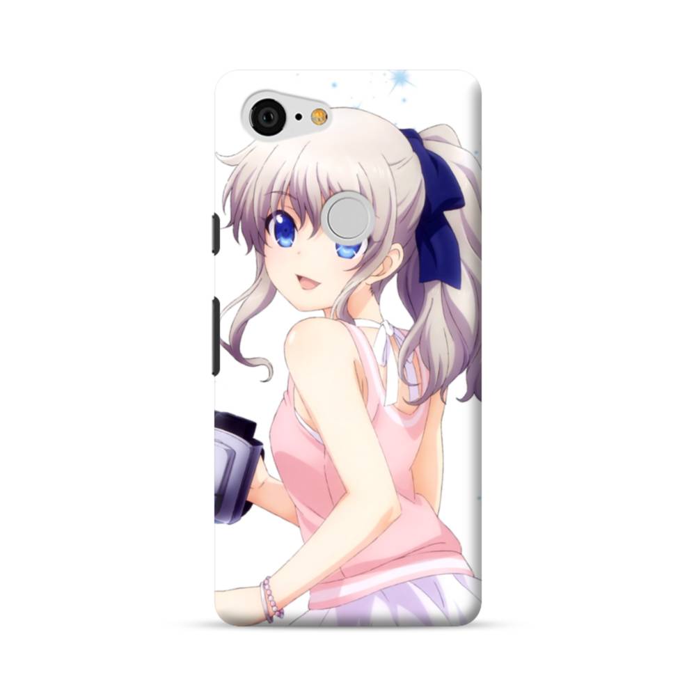 アニメ風 可愛い女の子 こっち見て Google Pixel 3 Xl ハードケース プリケース