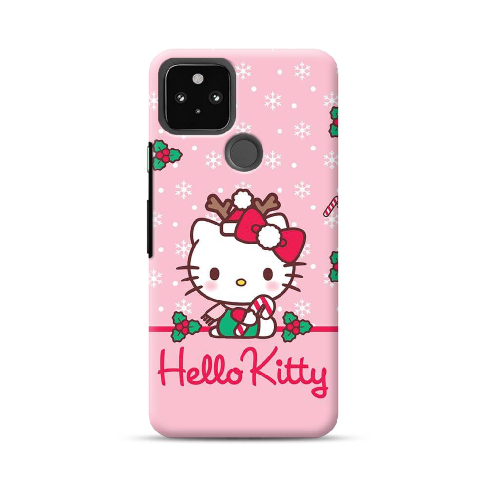 可愛いサンタさんに変身したキティちゃん Google Pixel 4a 5G