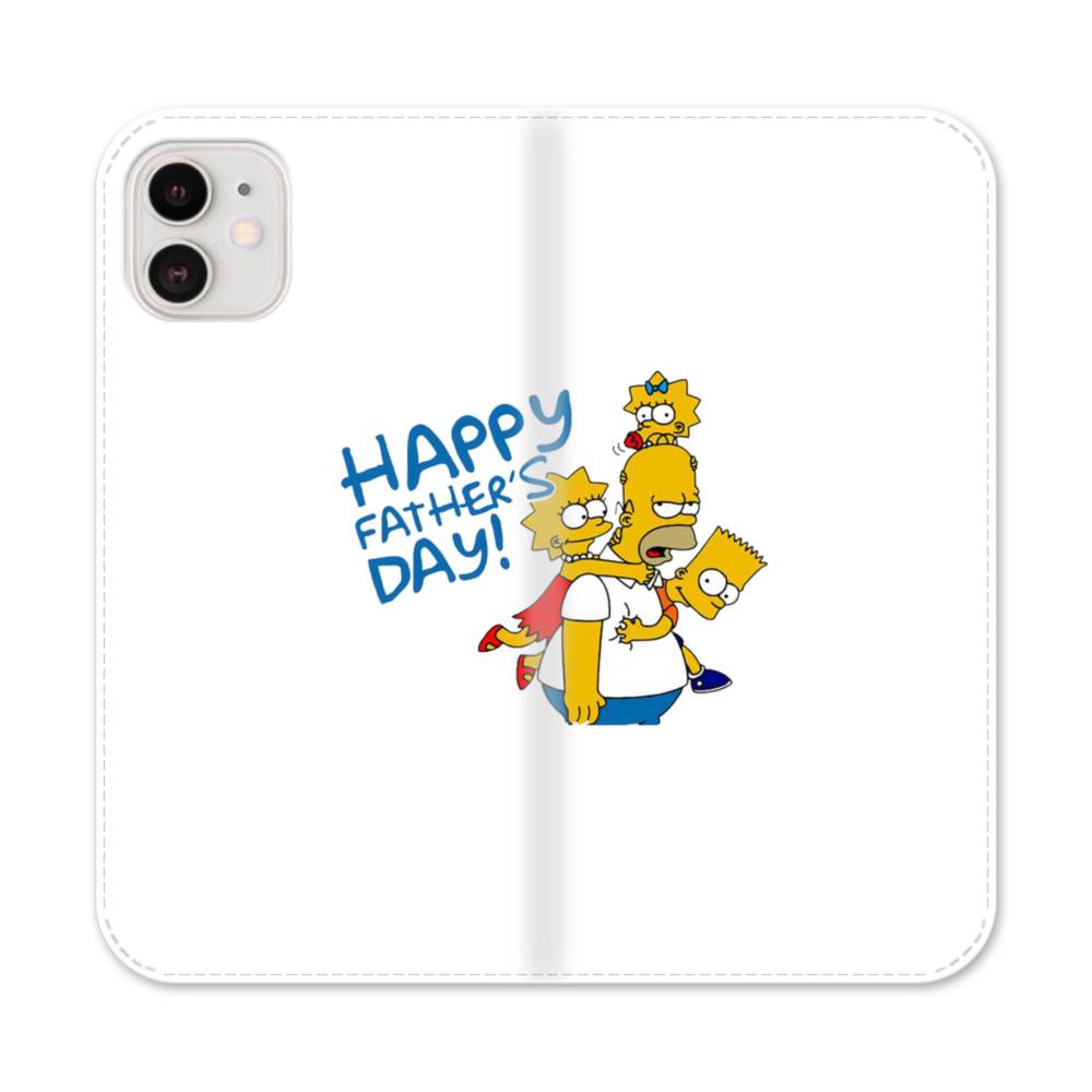 ザ シンプソンズ 父の日のお祝い Iphone 12 Mini 手帳型ケース プリケース