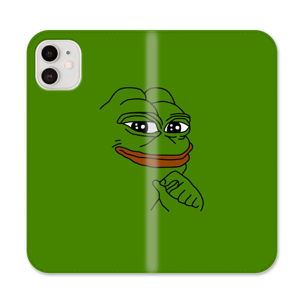カエルのぺぺ Iphone 12 Mini 手帳型ケース プリケース
