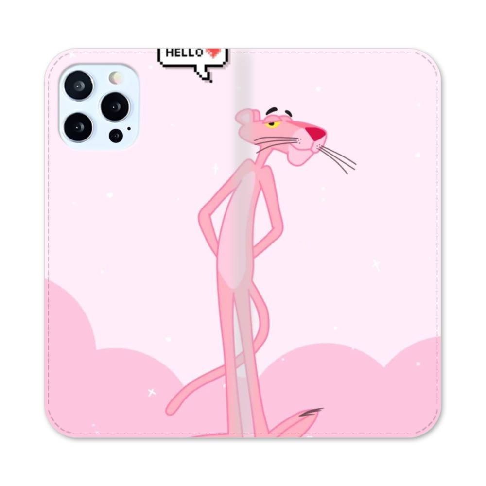 Hello The Pink Panther ハロー ピンク パンサー かわいい ピンク Iphone 12 Pro 手帳型ケース プリケース