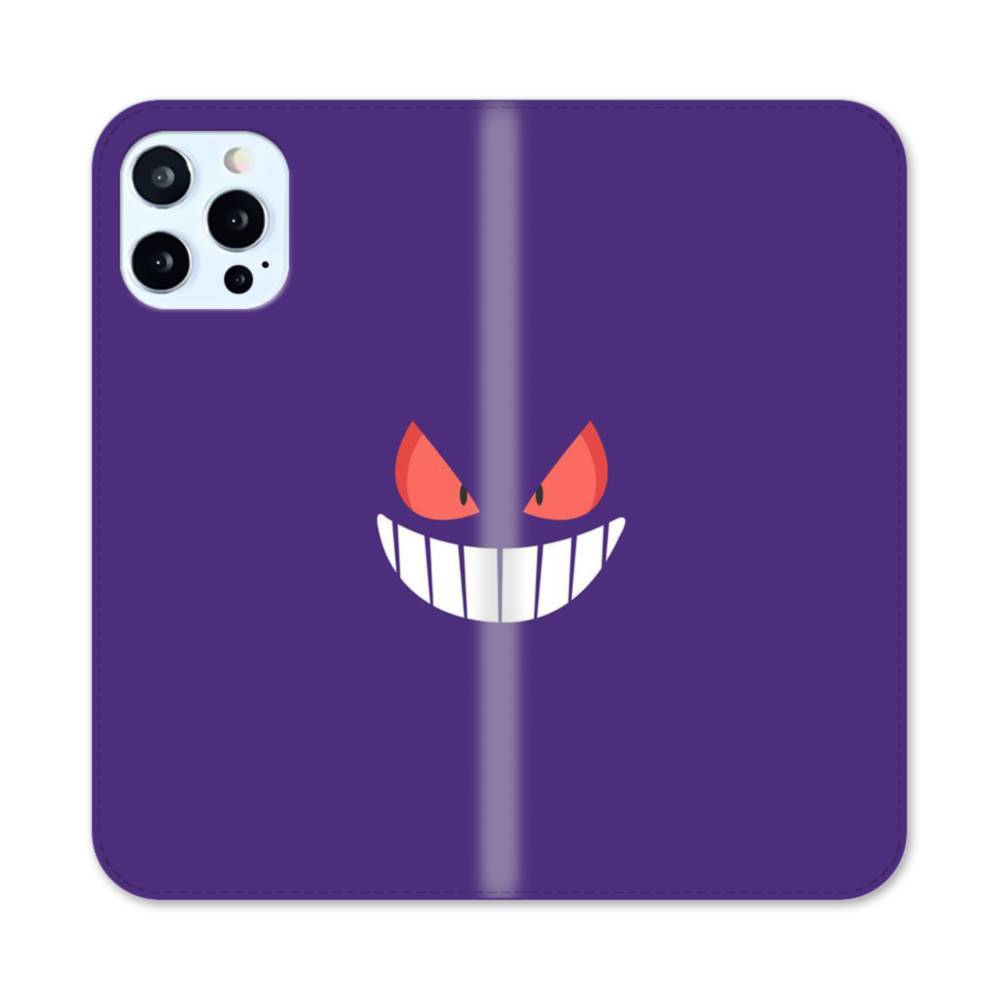ポケモン シリーズ 紫のゲンガー Iphone 12 Pro Max 手帳型ケース プリケース