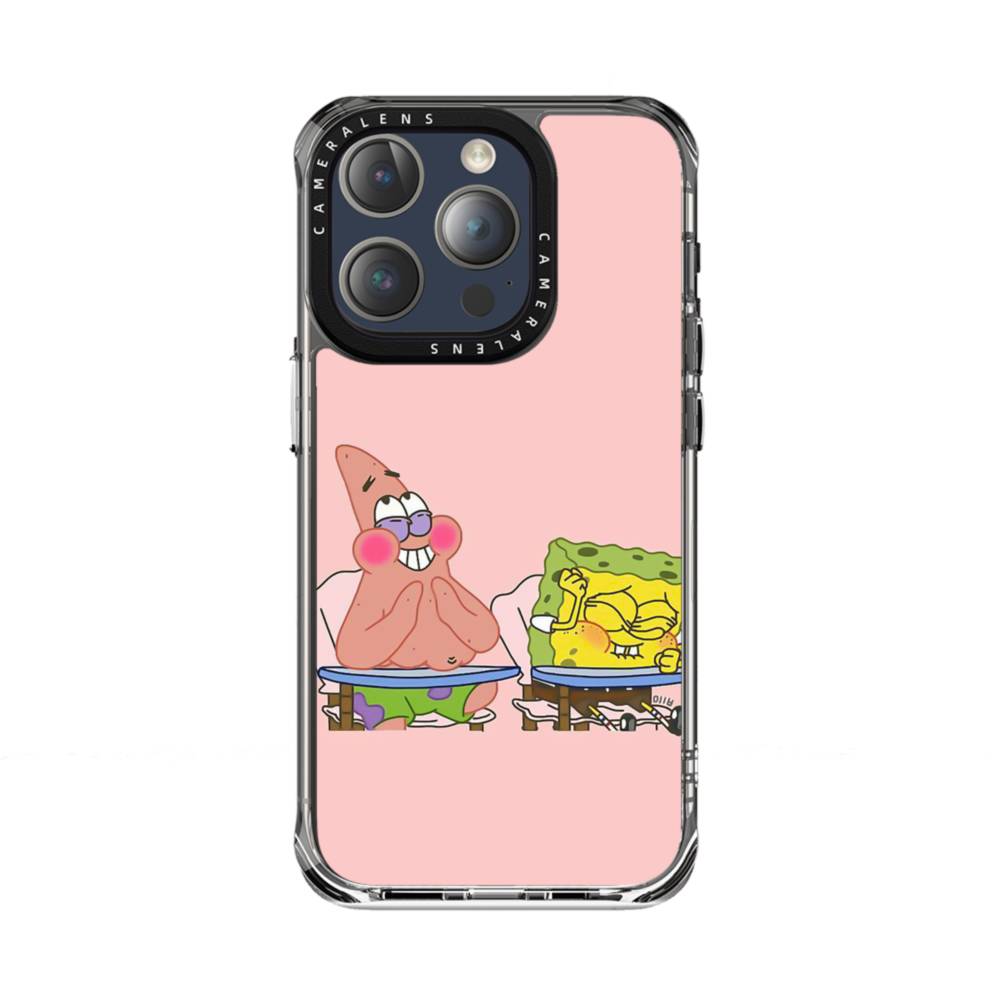 スポンジ・ボブ＆お友達 iPhone 15 Pro クリアケース | プリケース