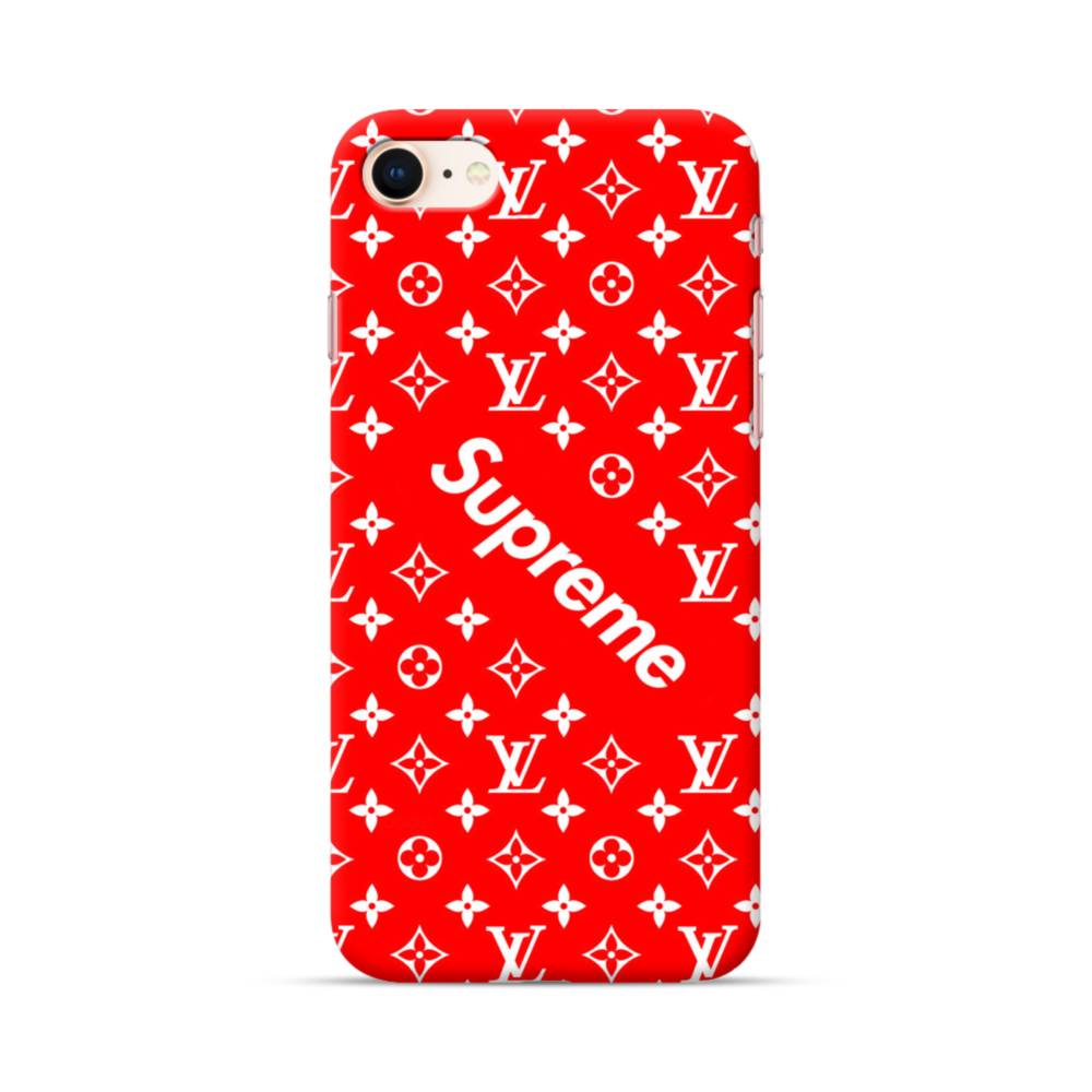 iPhoneケース supreme シュプリーム 8赤スマホアクセサリー