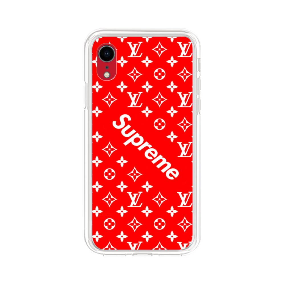 ルイ ヴィトン シュプリーム赤バージョン Iphone Xr クリアケース プリケース