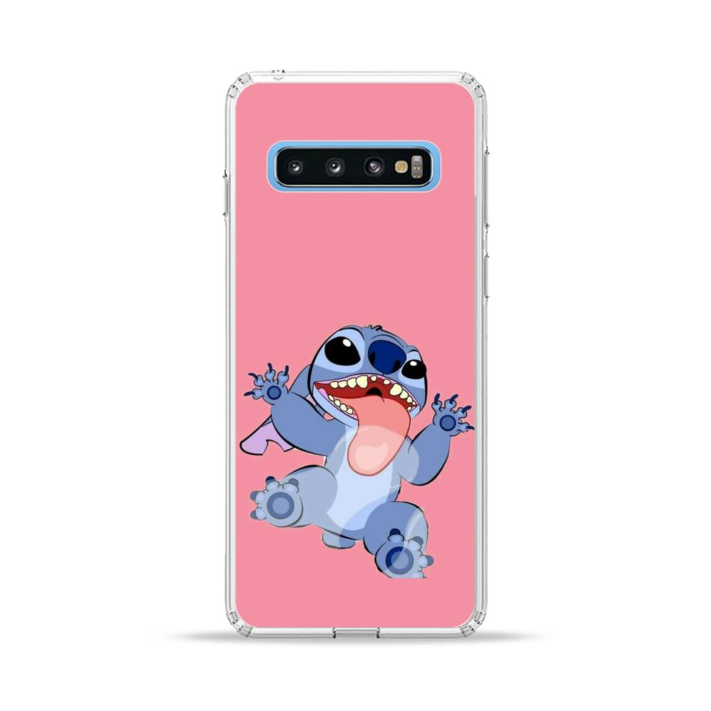 いないいないばあっ 可愛いスティッチ Samsung Galaxy S10 Plus クリアケース プリケース