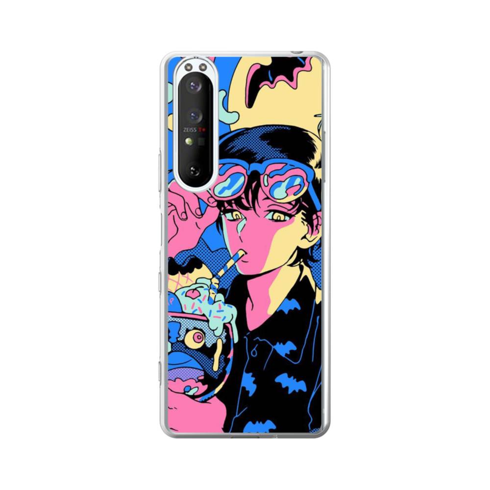 アニメ ポップアート Sony Xperia 1 Iii クリアケース プリケース アニメ ポップアート Sony Xperia 1 Iii クリアケース プリケース
