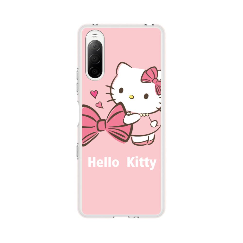 キティちゃん＆リボン Sony Xperia 10 III クリアケース | プリ