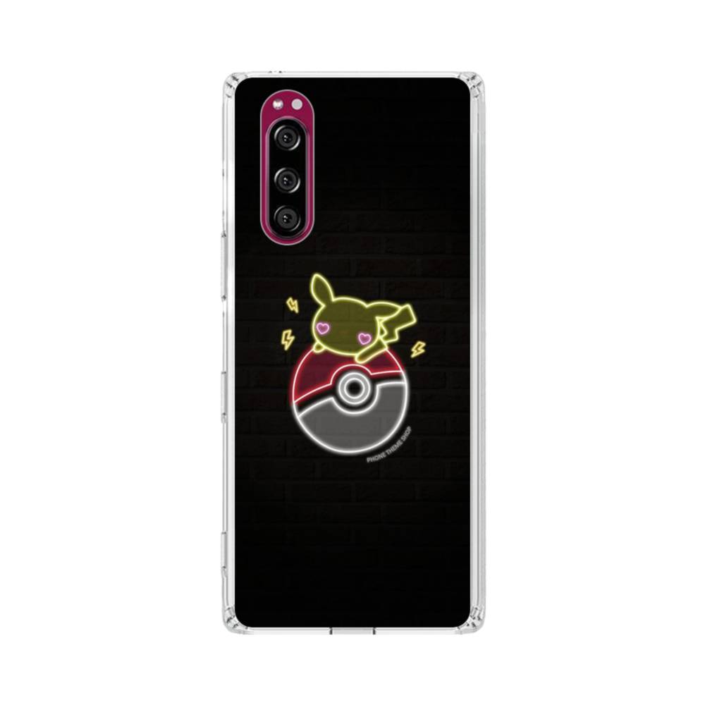 ポケモン シリーズ009 可愛いピカチュウ モンスターボール Sony Xperia 5 クリアケース プリケース