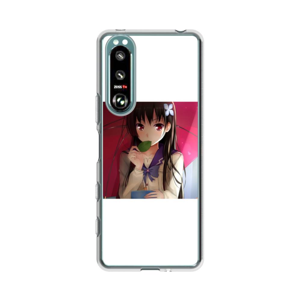 好きなキャラクターを貼り付けた Sony Xperia 5 Iii クリアケース プリケース